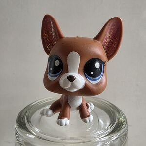 3/$22 ROXIE BOSTON TERRIER DOG #2-92 - Authentic Littlest Pet Shop - Hasbro LPS